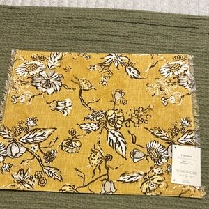 Threshold Mustard Floral Placemat